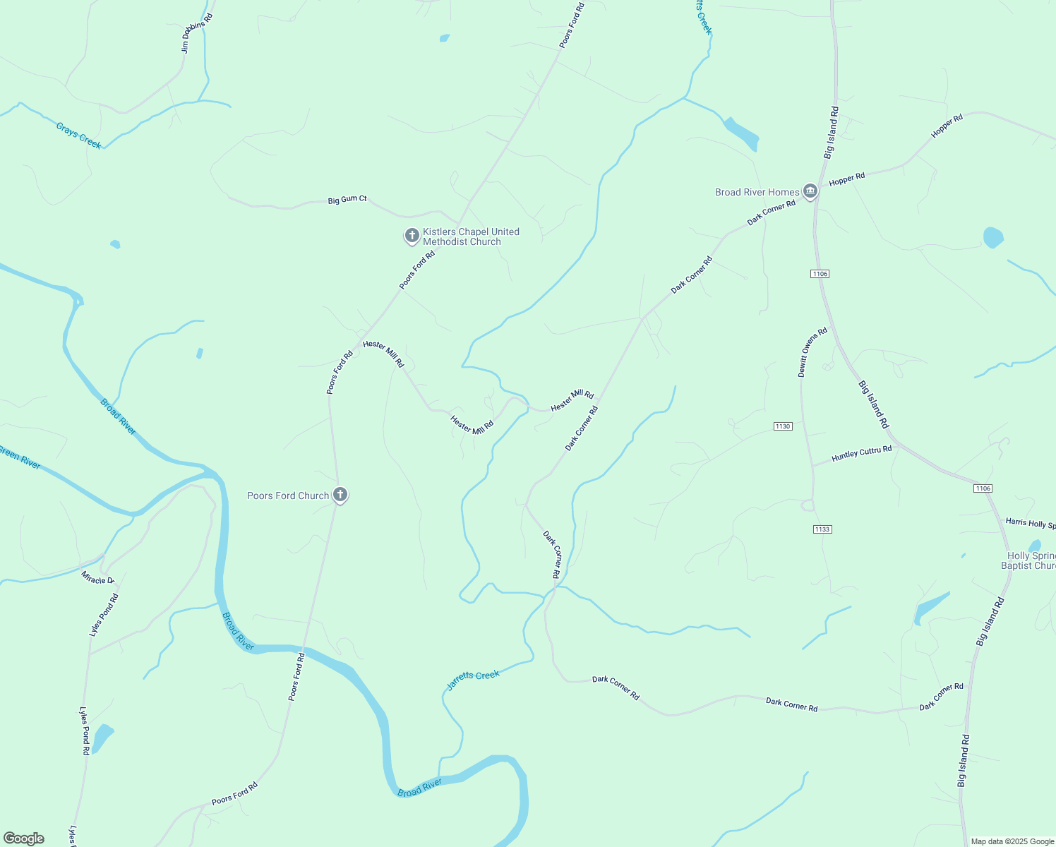 map of restaurants, bars, coffee shops, grocery stores, and more near 189 Hester Mill Road in Rutherfordton