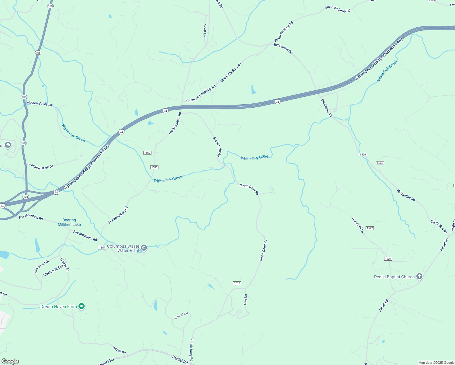 map of restaurants, bars, coffee shops, grocery stores, and more near 780 Smith Dairy Road in Columbus