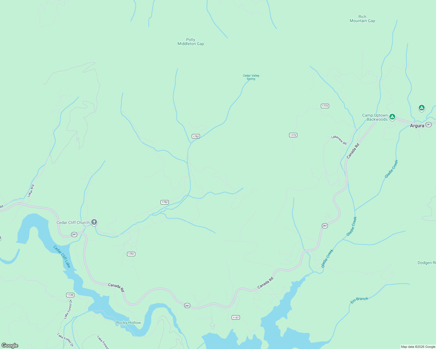 map of restaurants, bars, coffee shops, grocery stores, and more near 17 Cedar Creek Farm Road in Tuckasegee