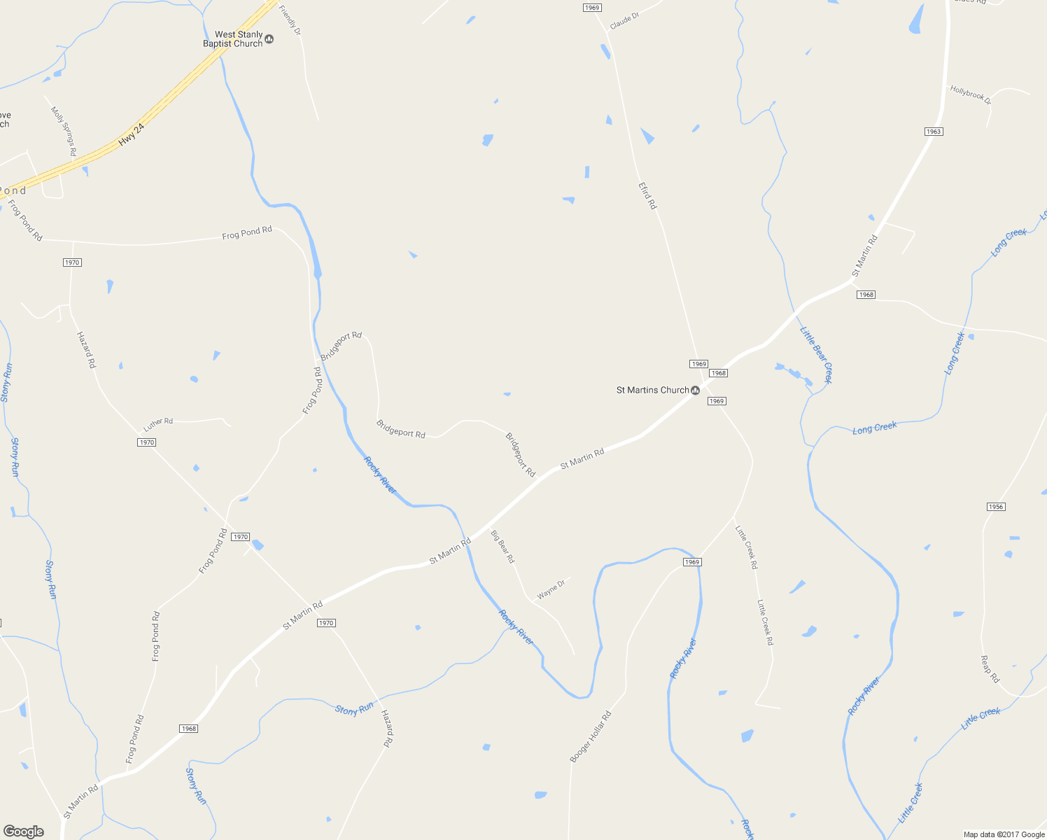 map of restaurants, bars, coffee shops, grocery stores, and more near 25611 Bridgeport Road in Albemarle