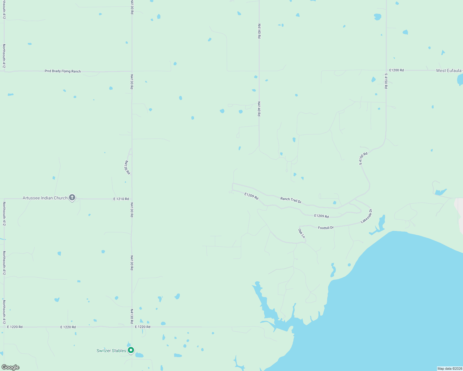 map of restaurants, bars, coffee shops, grocery stores, and more near in Eufaula