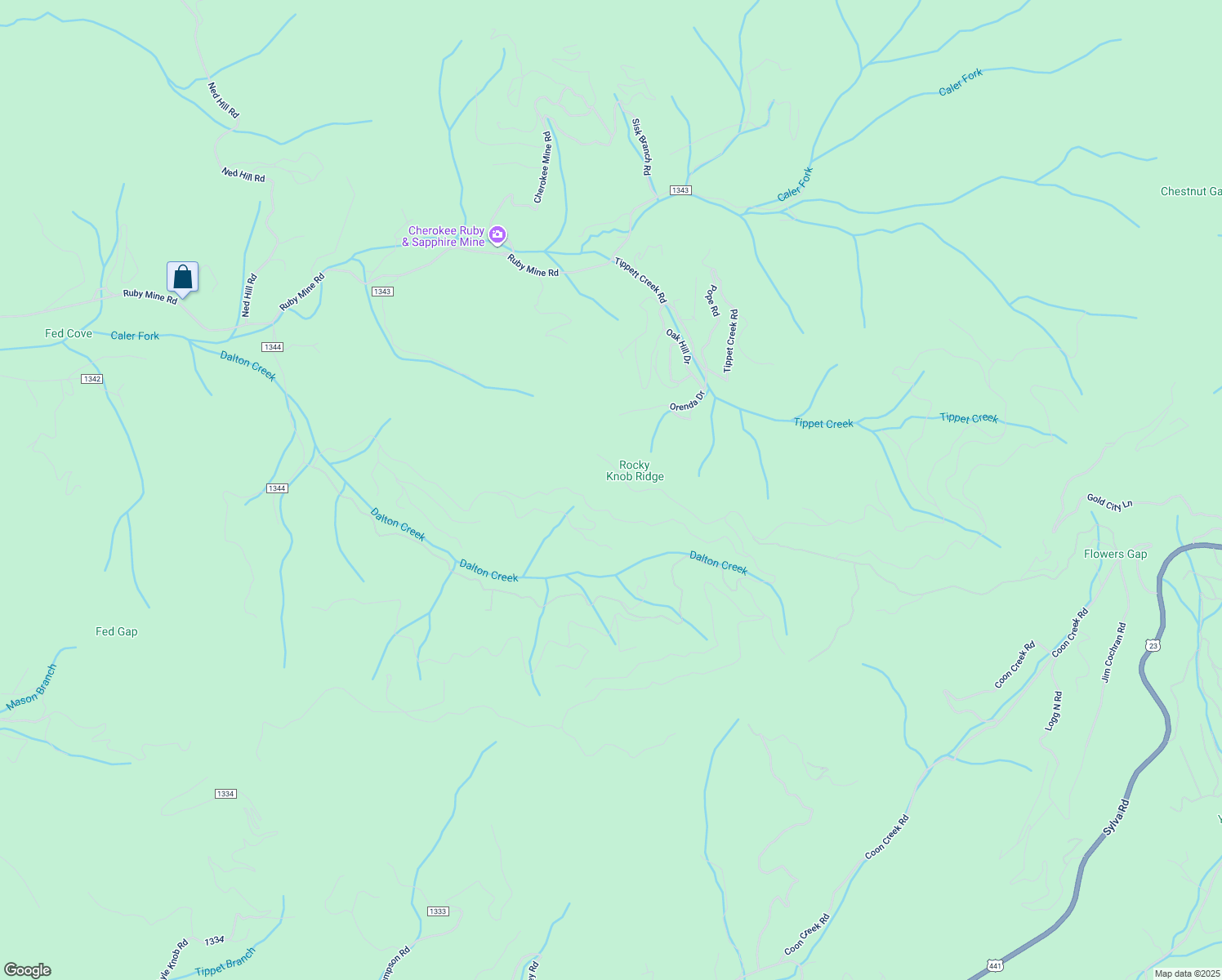 map of restaurants, bars, coffee shops, grocery stores, and more near Unnamed Road in Franklin