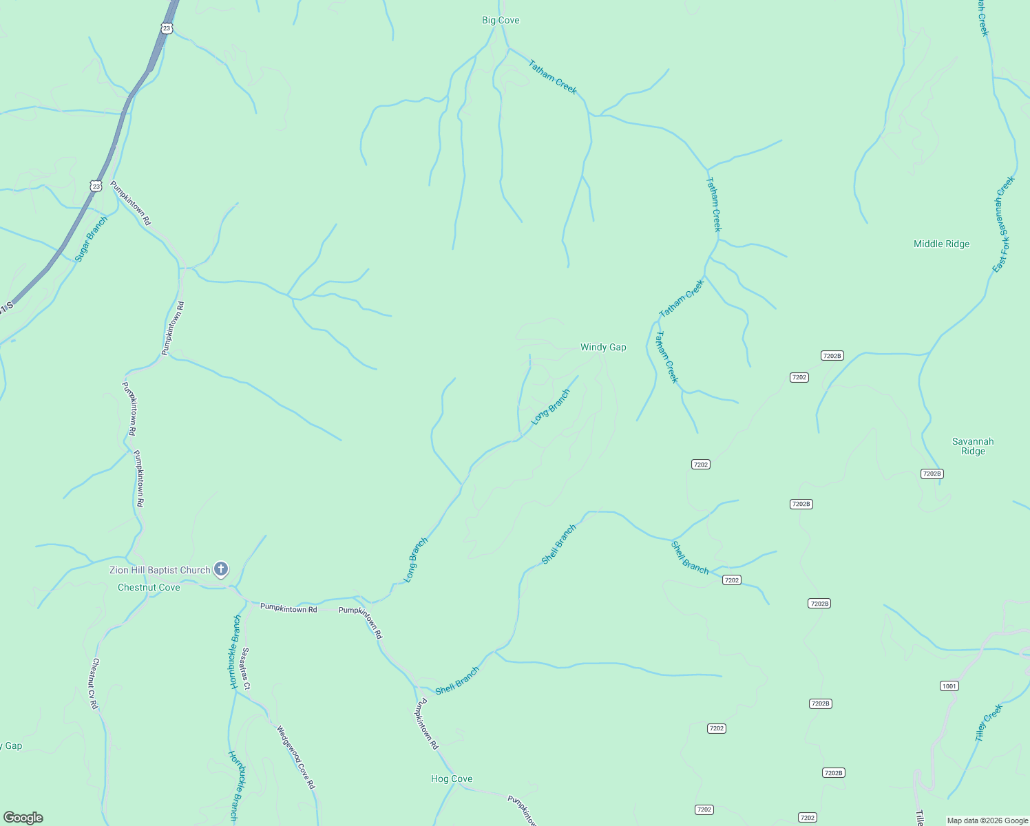 map of restaurants, bars, coffee shops, grocery stores, and more near 2 Garnet Road in Sylva