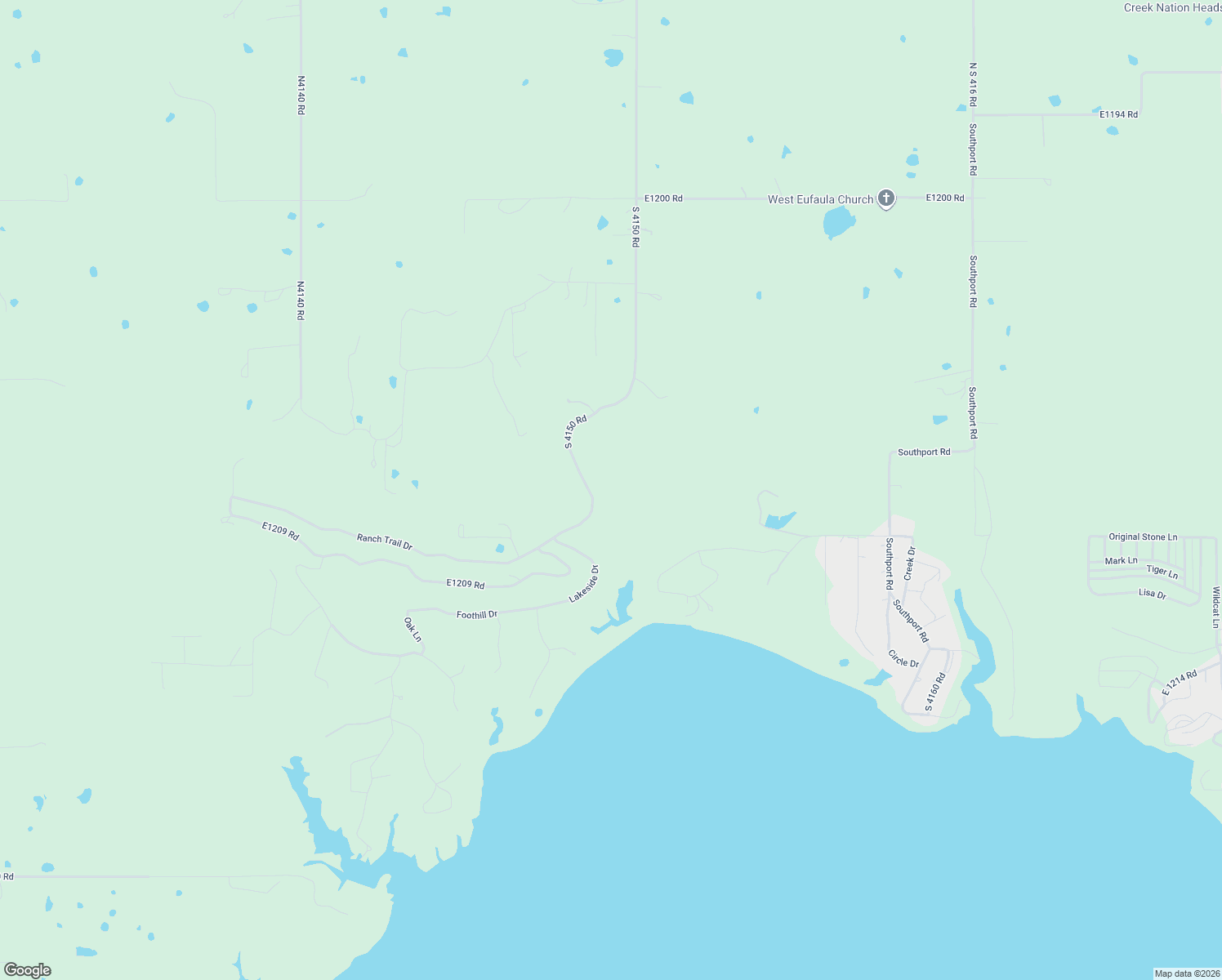 map of restaurants, bars, coffee shops, grocery stores, and more near Valley Drive in Eufaula