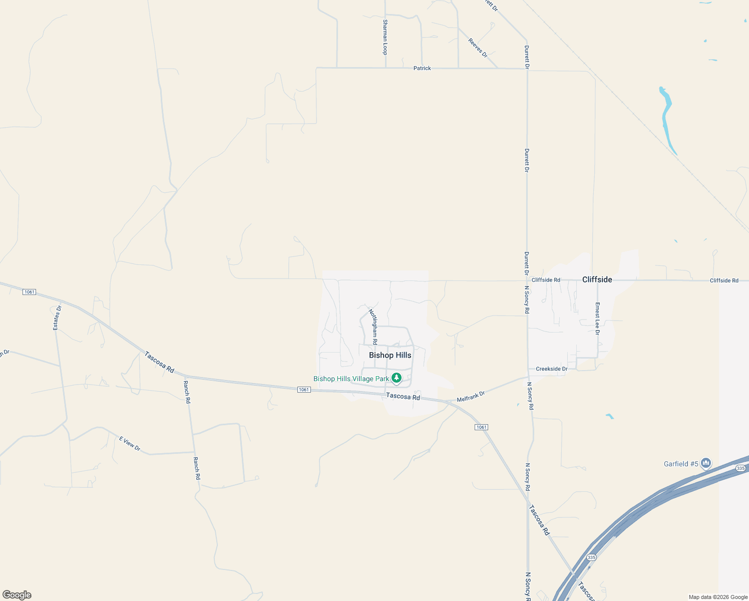 map of restaurants, bars, coffee shops, grocery stores, and more near 20 Windsor Road in Amarillo