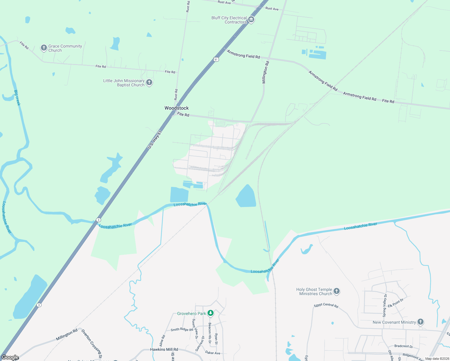 map of restaurants, bars, coffee shops, grocery stores, and more near 5090 Millington Road in Memphis