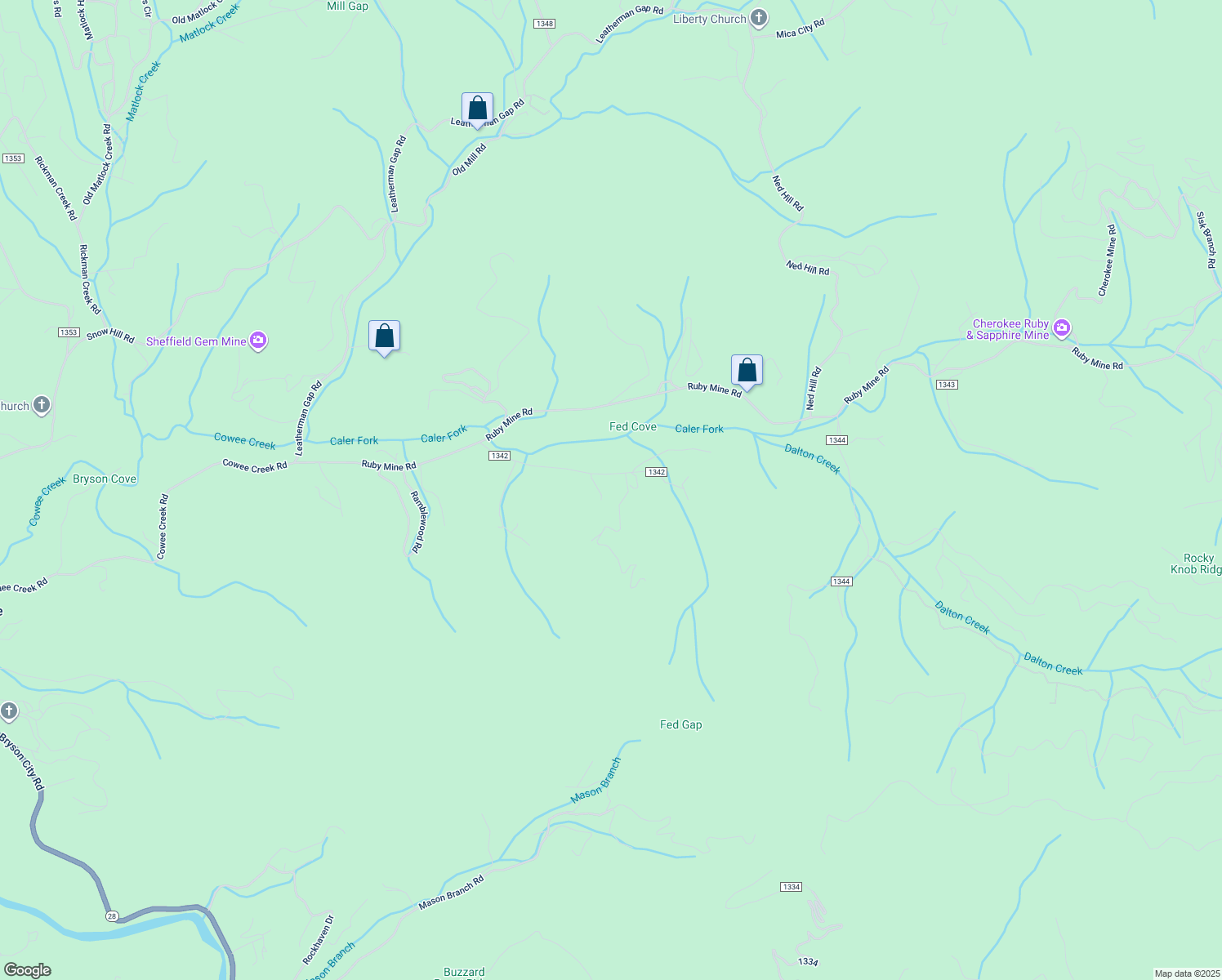 map of restaurants, bars, coffee shops, grocery stores, and more near Allen Road in Macon County