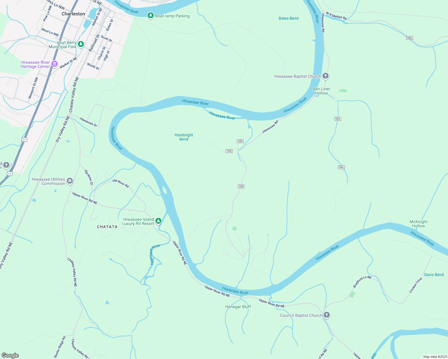 map of restaurants, bars, coffee shops, grocery stores, and more near 786 County Road 950 in Calhoun