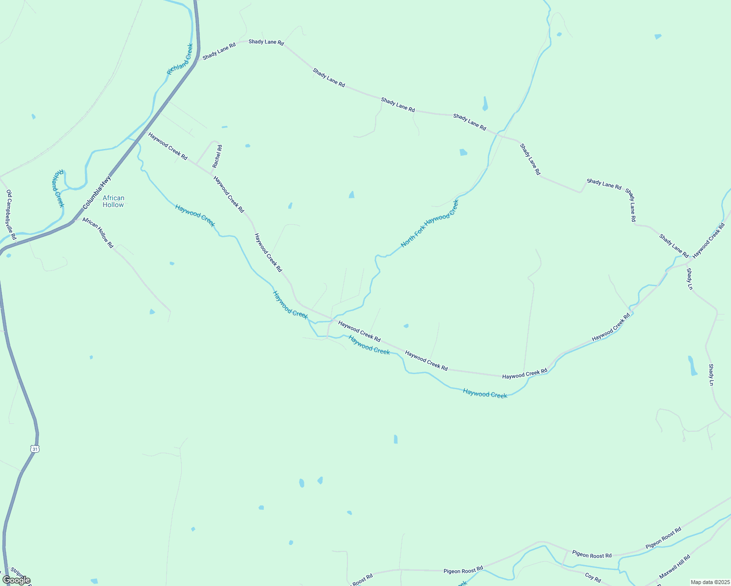 map of restaurants, bars, coffee shops, grocery stores, and more near 112 Fieldstone Dr in Pulaski