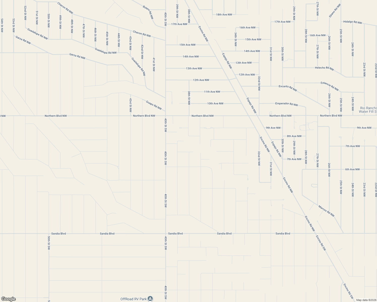 map of restaurants, bars, coffee shops, grocery stores, and more near 1126 7th Avenue Northwest in Rio Rancho