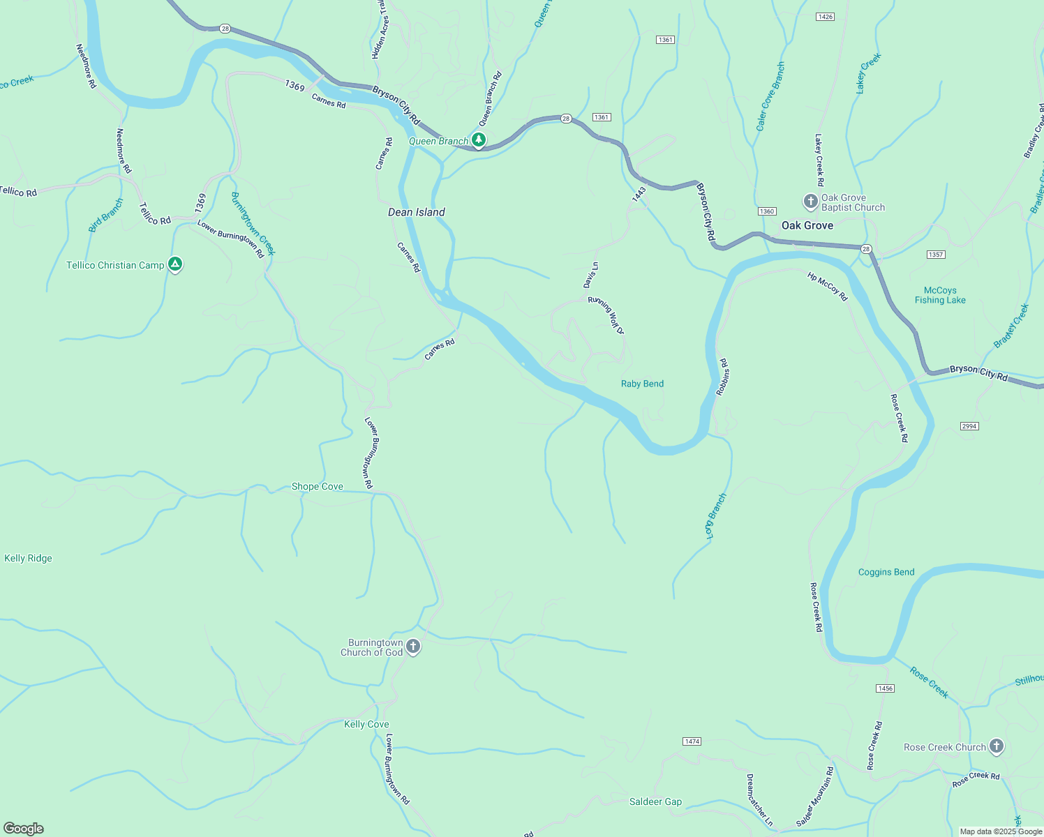 map of restaurants, bars, coffee shops, grocery stores, and more near Duvall Trail in Macon County