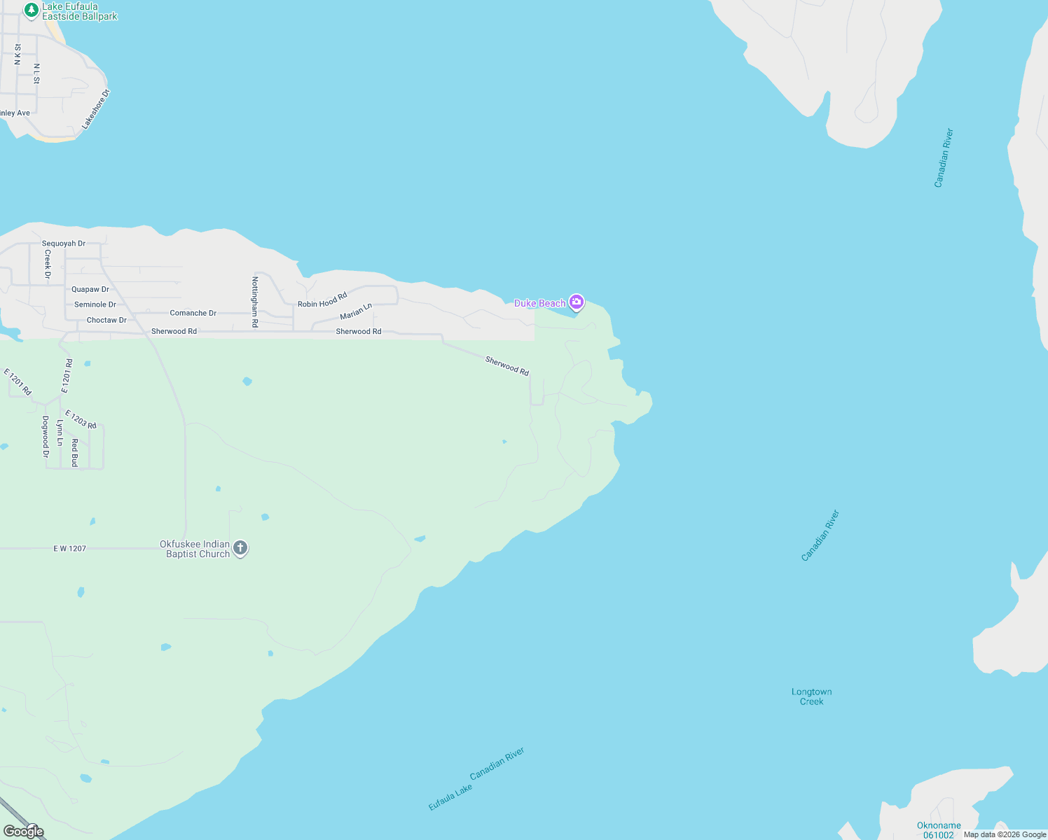 map of restaurants, bars, coffee shops, grocery stores, and more near in Eufaula