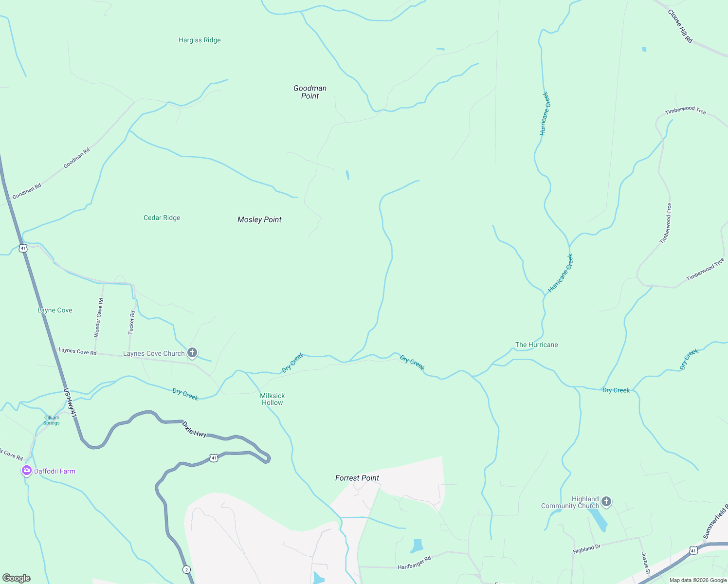 map of restaurants, bars, coffee shops, grocery stores, and more near in Monteagle
