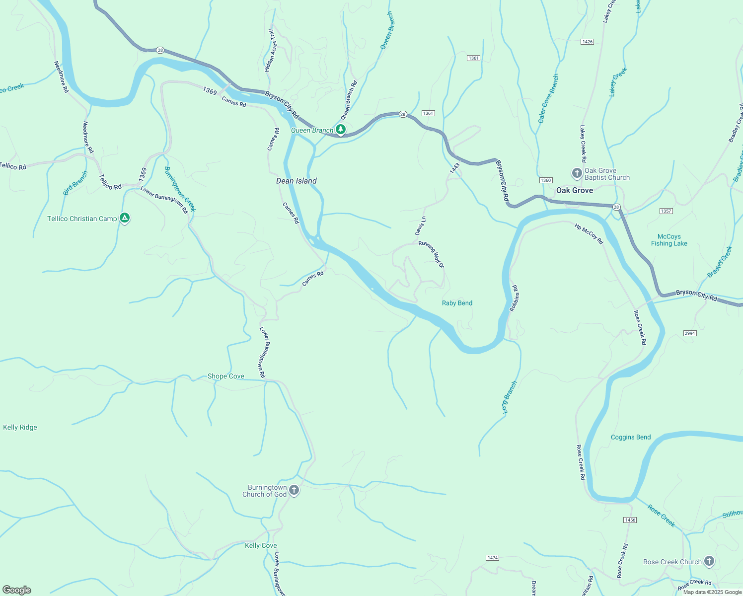 map of restaurants, bars, coffee shops, grocery stores, and more near Duvall Trail in Macon County