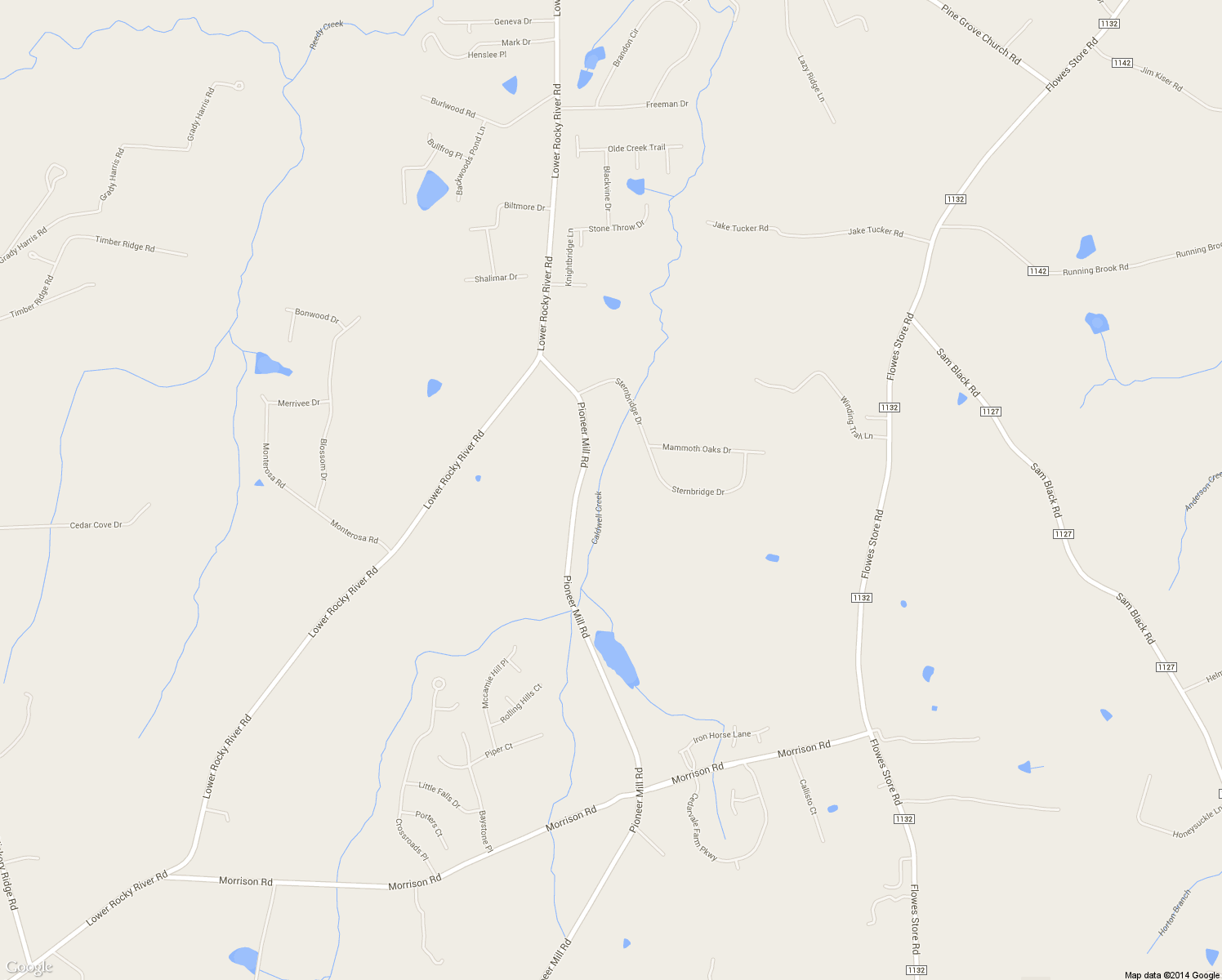 map of restaurants, bars, coffee shops, grocery stores, and more near 10340 Pioneer Mill Road in Concord