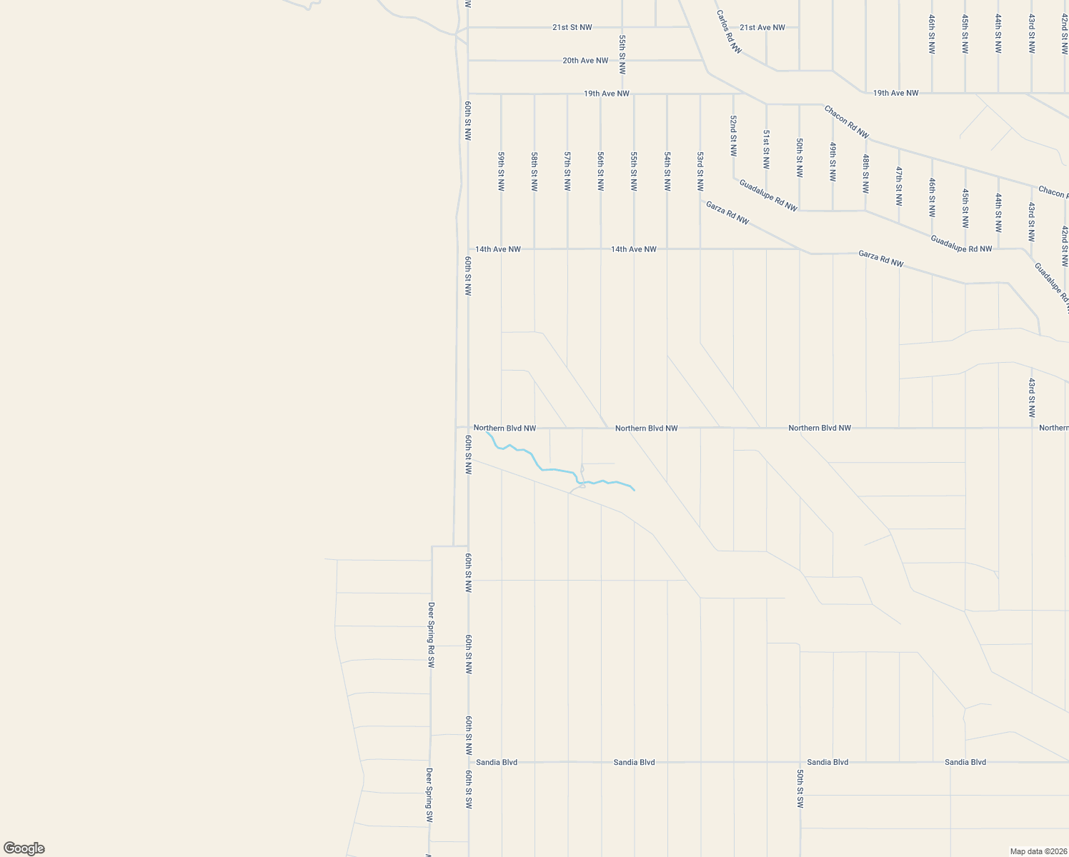 map of restaurants, bars, coffee shops, grocery stores, and more near 58th Street Northwest in Rio Rancho