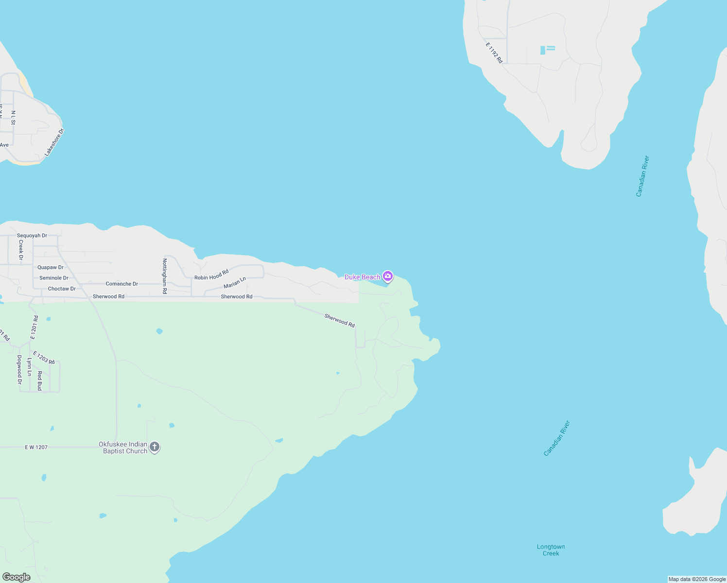 map of restaurants, bars, coffee shops, grocery stores, and more near 1807 Rose Lane in Eufaula