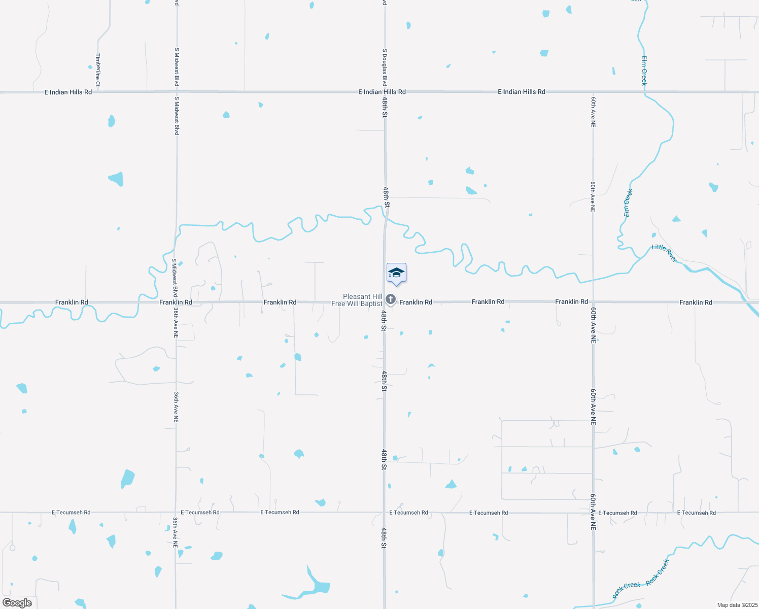 map of restaurants, bars, coffee shops, grocery stores, and more near 4790 48th Avenue Northeast in Norman
