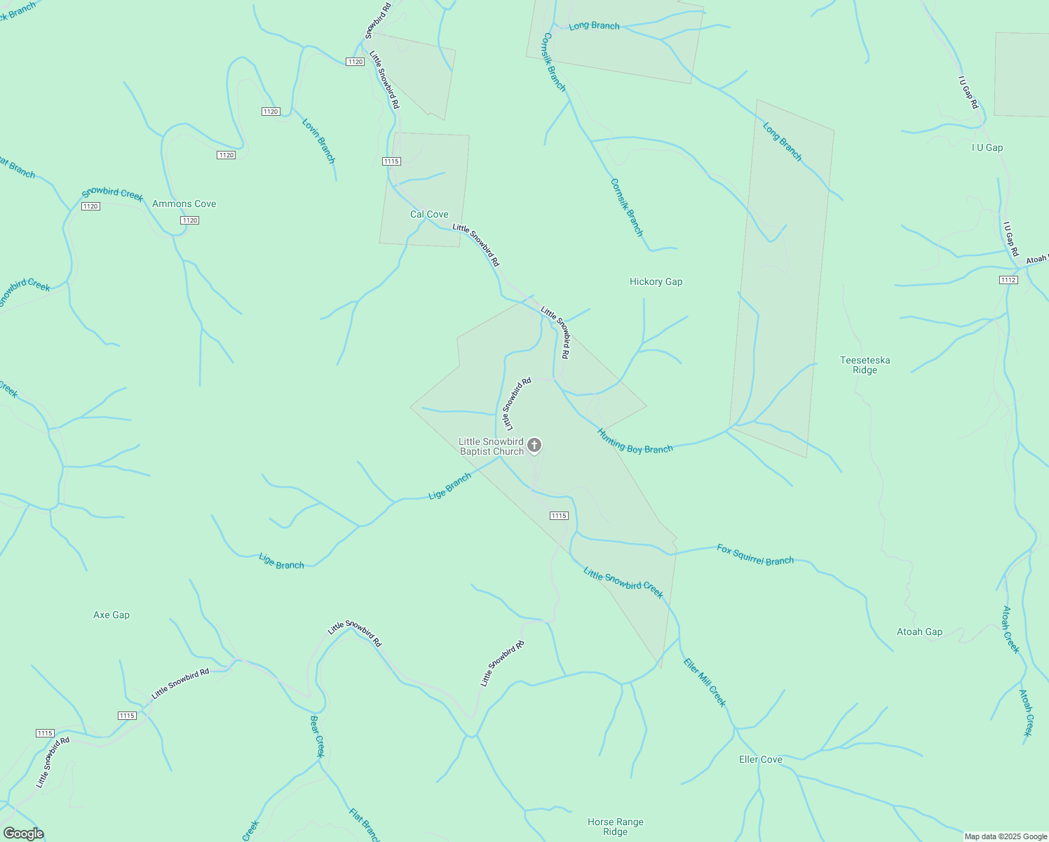 map of restaurants, bars, coffee shops, grocery stores, and more near 1889 Little Snowbird Road in Robbinsville