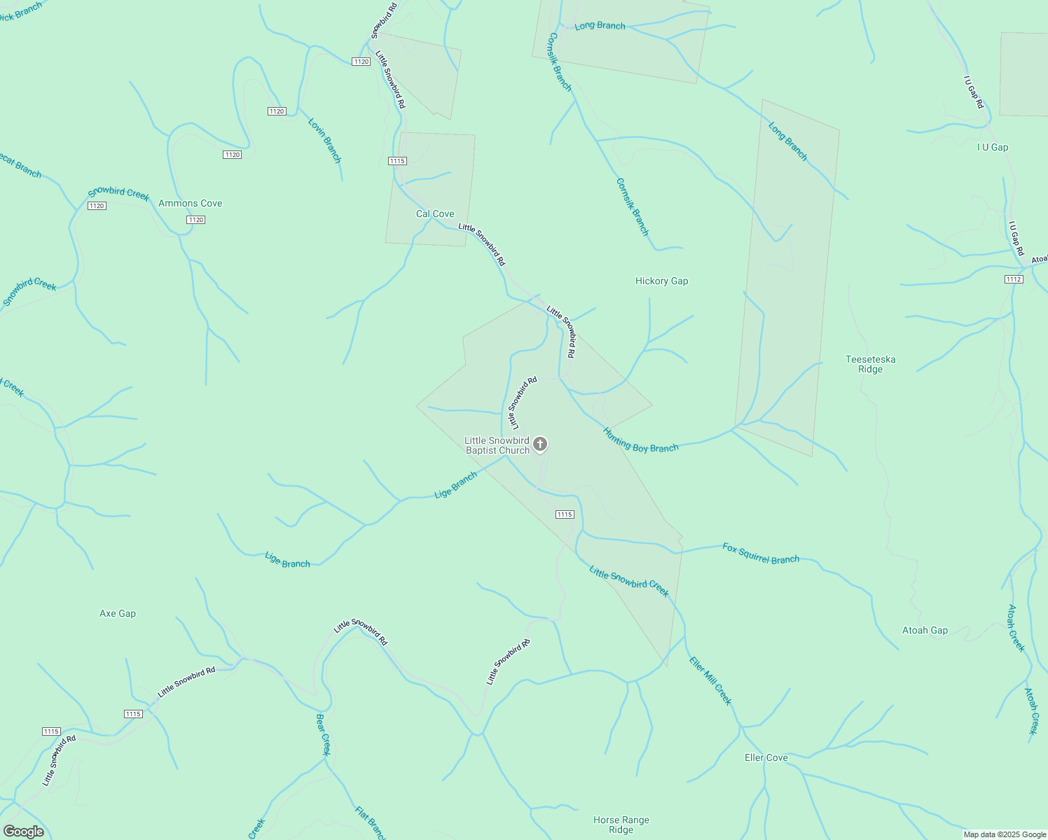 map of restaurants, bars, coffee shops, grocery stores, and more near 1889 Little Snowbird Road in Robbinsville