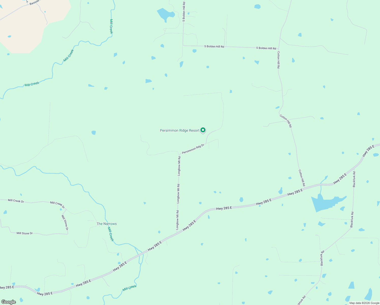 map of restaurants, bars, coffee shops, grocery stores, and more near 14 Persimmon Ridge in Greenbrier