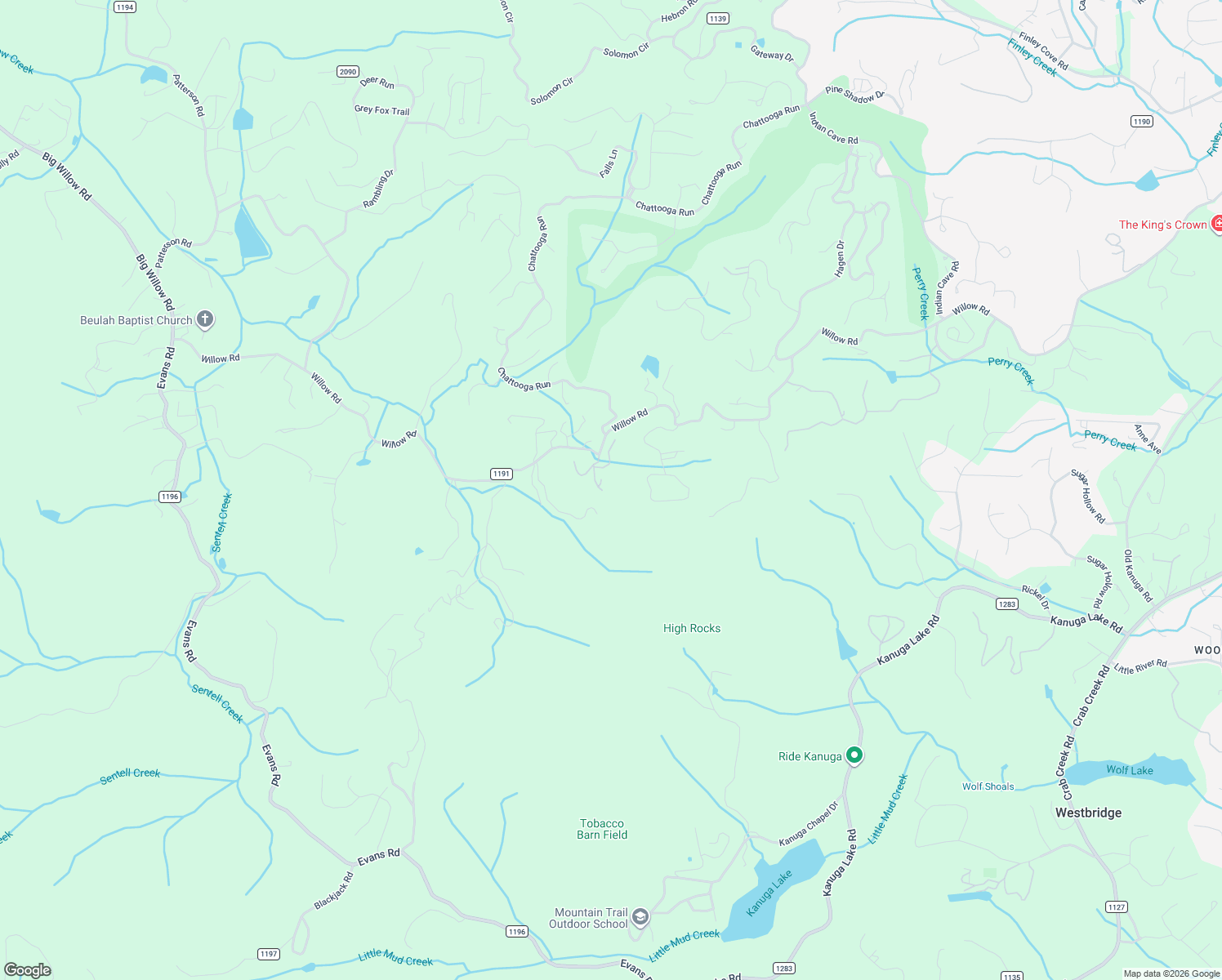 map of restaurants, bars, coffee shops, grocery stores, and more near 87 Black Hickory Lane in Hendersonville
