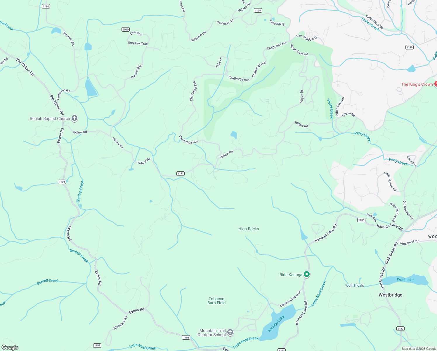 map of restaurants, bars, coffee shops, grocery stores, and more near 87 Black Hickory Lane in Hendersonville