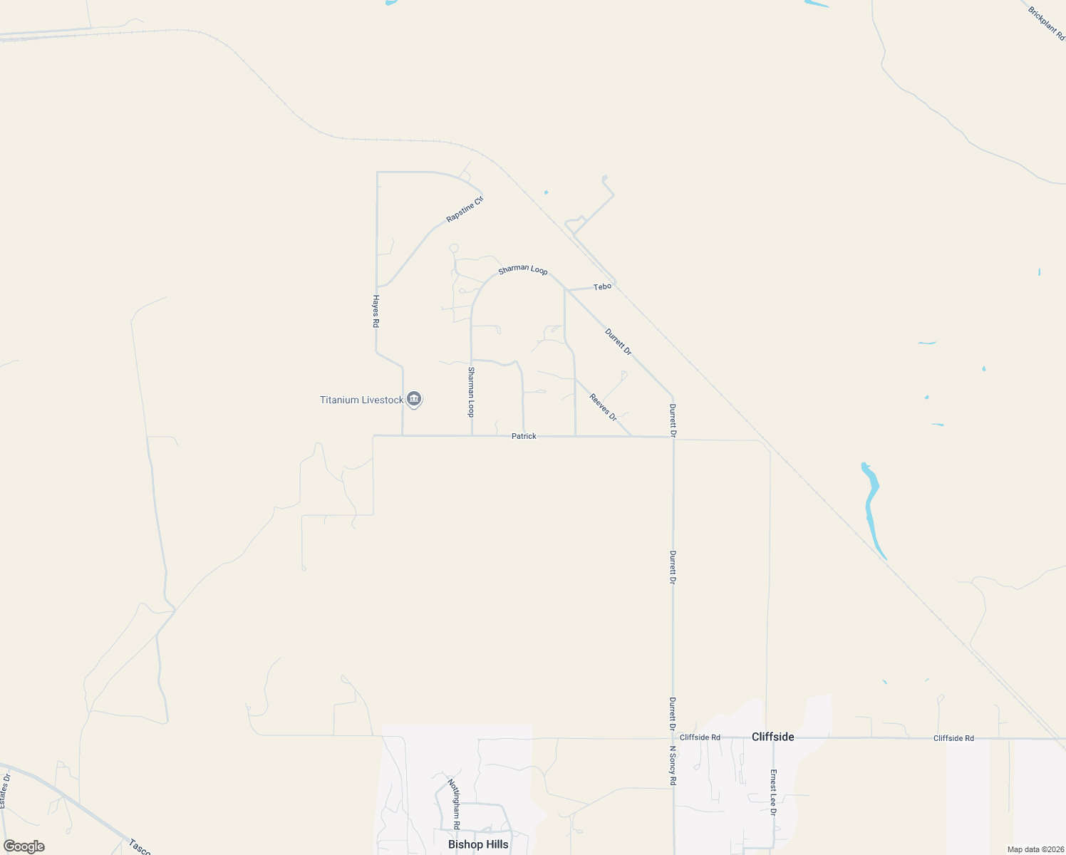 map of restaurants, bars, coffee shops, grocery stores, and more near 9400 Patrick in Amarillo