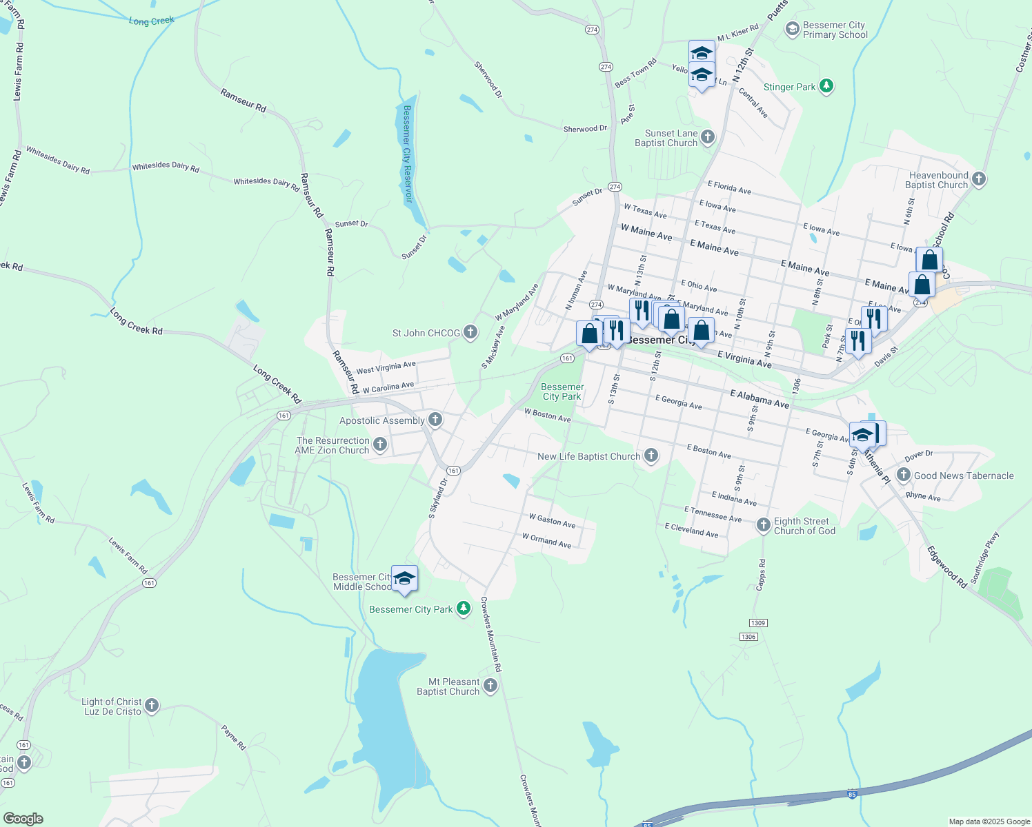 201 North Carolina 161, Bessemer City NC Walk Score