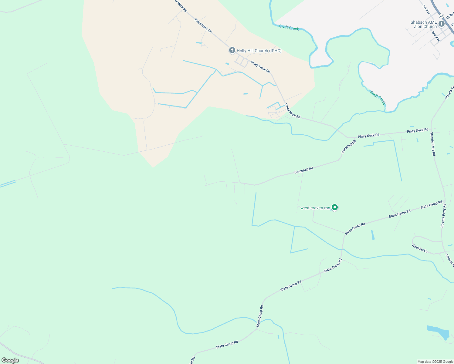 map of restaurants, bars, coffee shops, grocery stores, and more near 863 Old Land Fill Road in Vanceboro