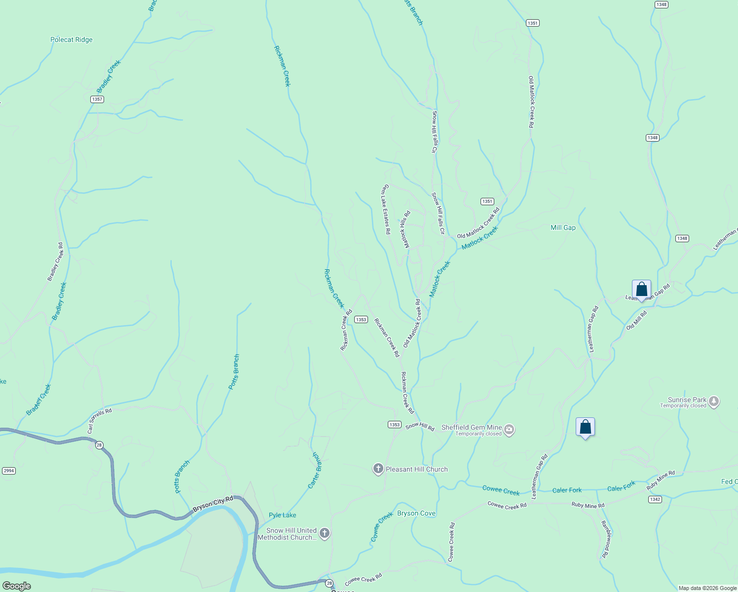 map of restaurants, bars, coffee shops, grocery stores, and more near 940 Rickman Creek Road in Franklin