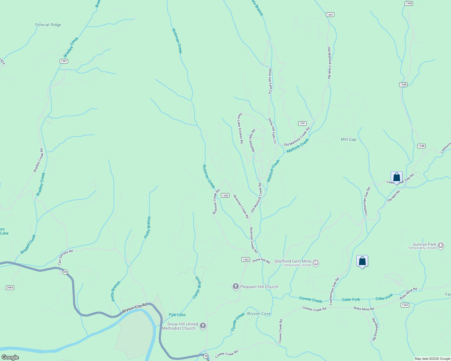 map of restaurants, bars, coffee shops, grocery stores, and more near 940 Rickman Creek Road in Franklin