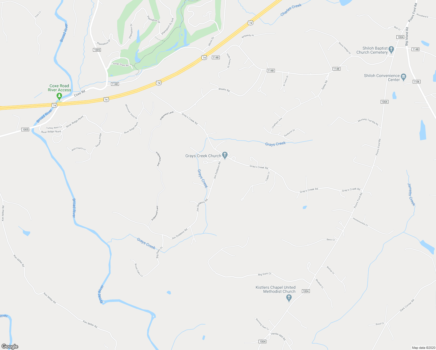 map of restaurants, bars, coffee shops, grocery stores, and more near 211 Jim Dobbins Road in Rutherfordton