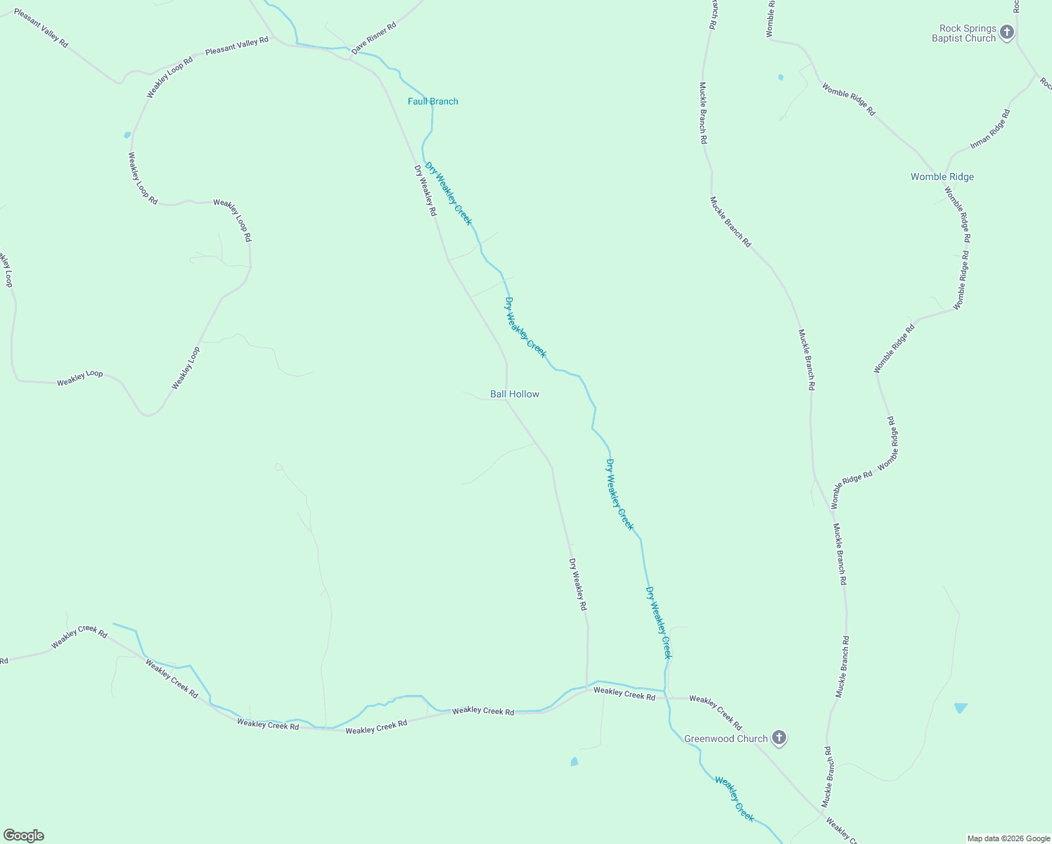 map of restaurants, bars, coffee shops, grocery stores, and more near 2185 Dry Weakley Road in Ethridge