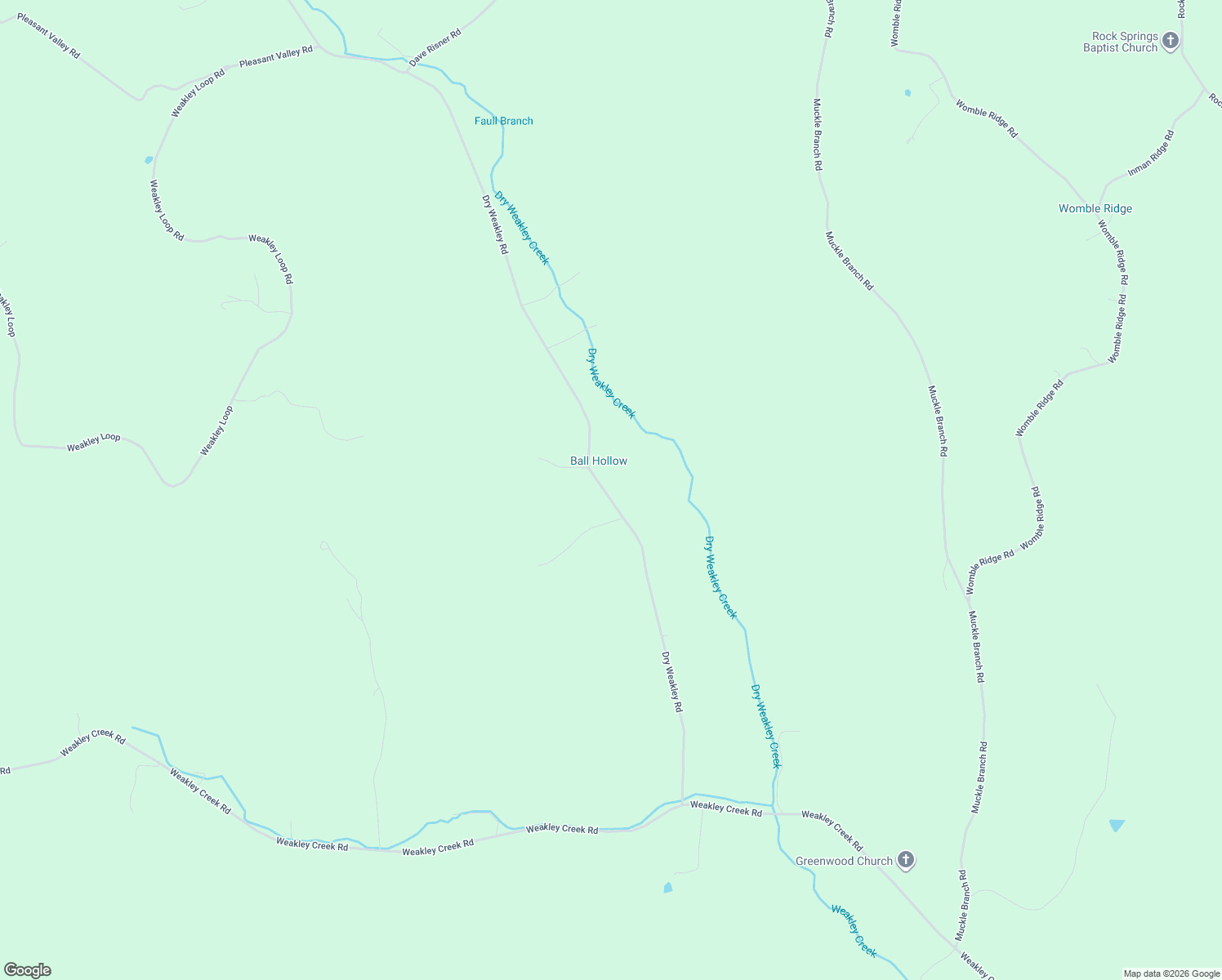 map of restaurants, bars, coffee shops, grocery stores, and more near 2185 Dry Weakley Road in Ethridge