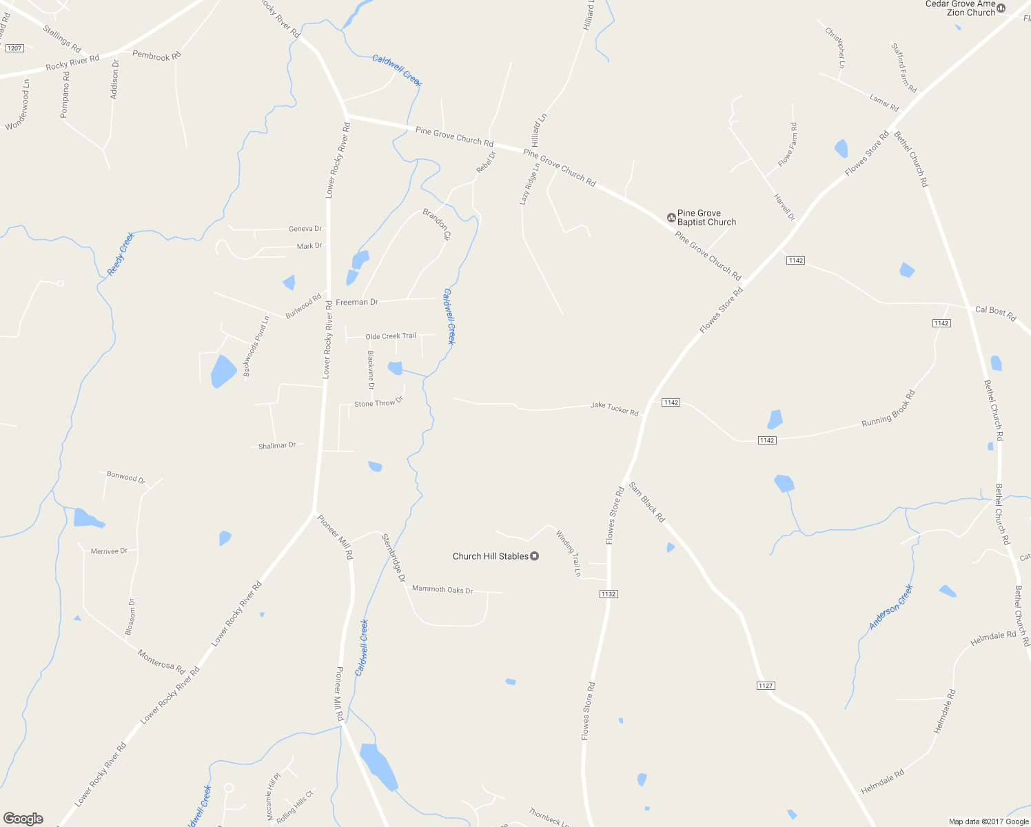 map of restaurants, bars, coffee shops, grocery stores, and more near 301 Jake Tucker Road in Midland