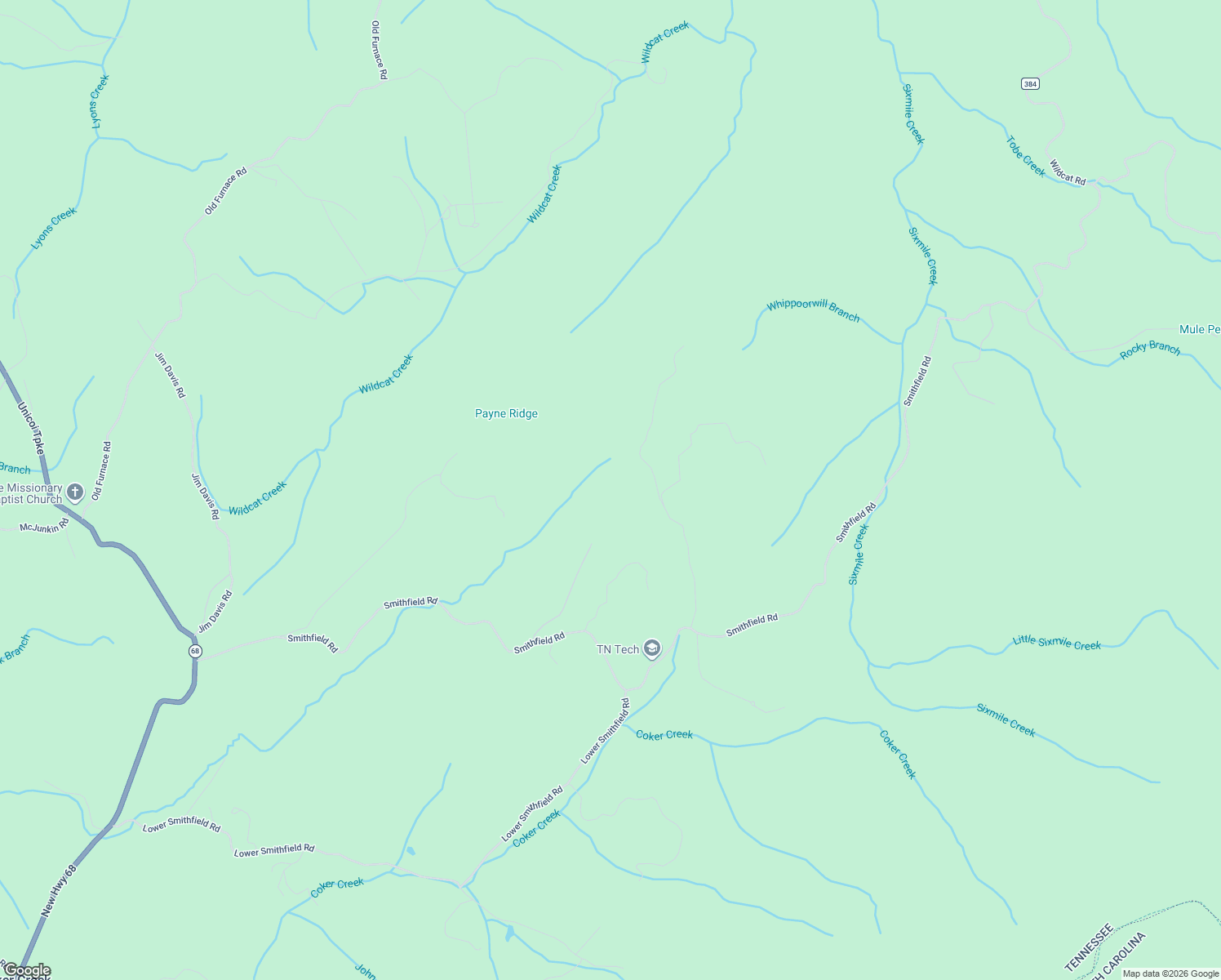 map of restaurants, bars, coffee shops, grocery stores, and more near 475 Smithfield Road in Tellico Plains