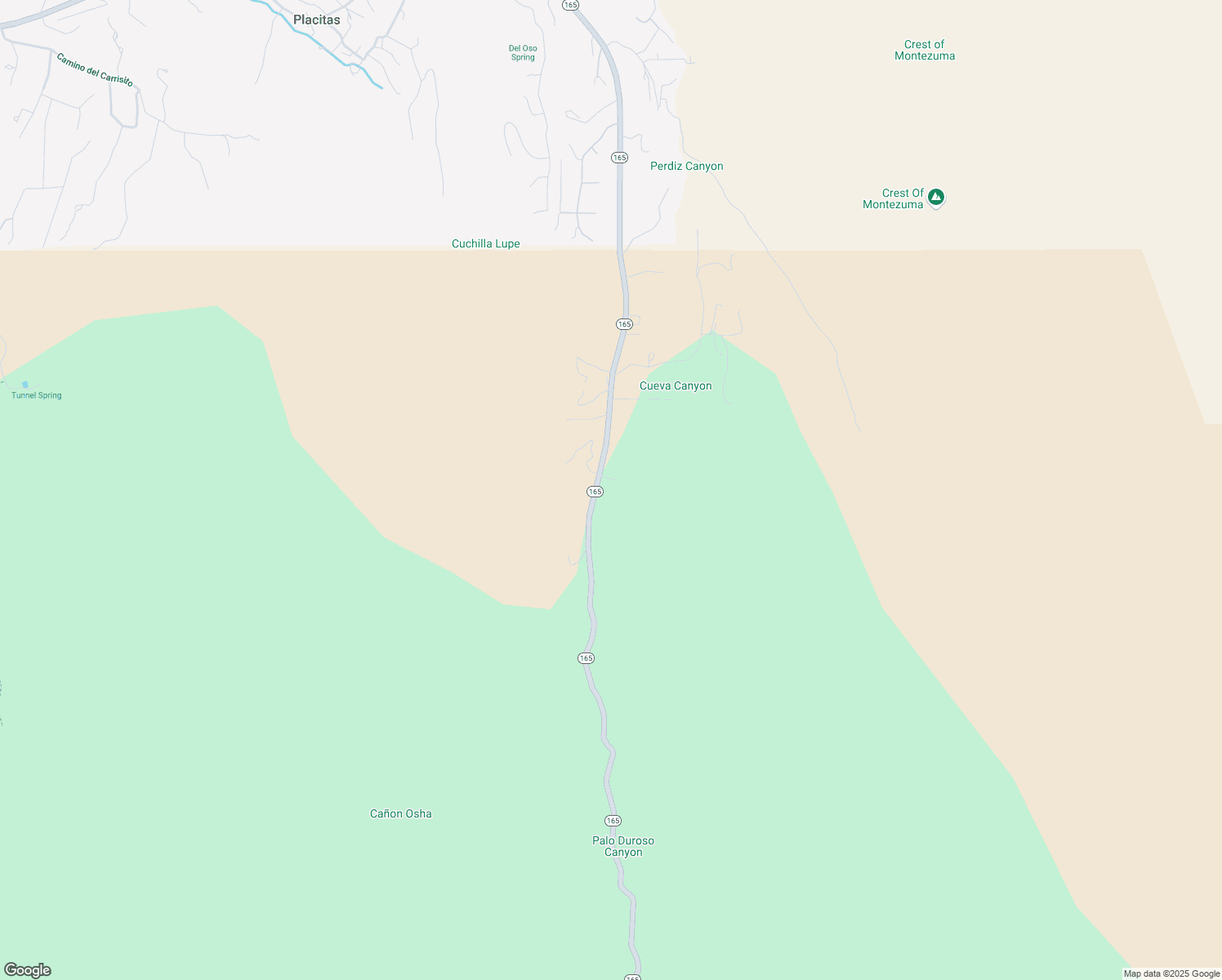 map of restaurants, bars, coffee shops, grocery stores, and more near 899 New Mexico 165 in Placitas