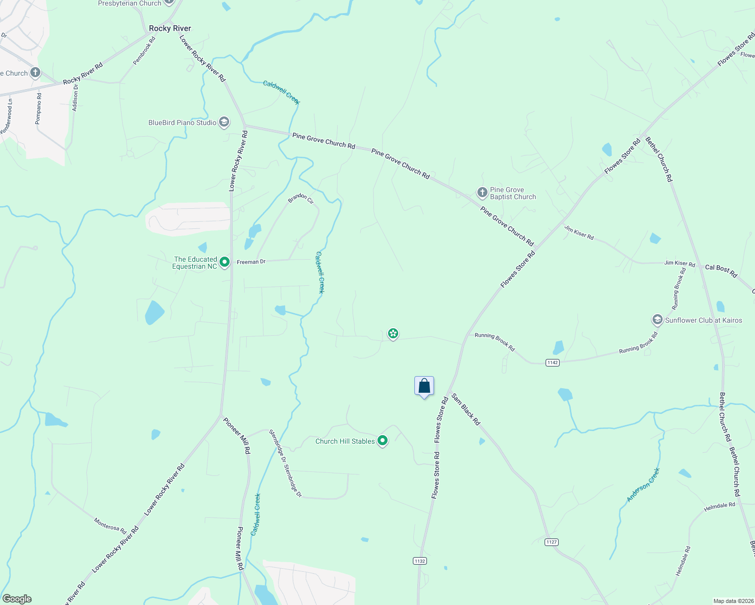 map of restaurants, bars, coffee shops, grocery stores, and more near 364 Jake Tucker Rd in Midland