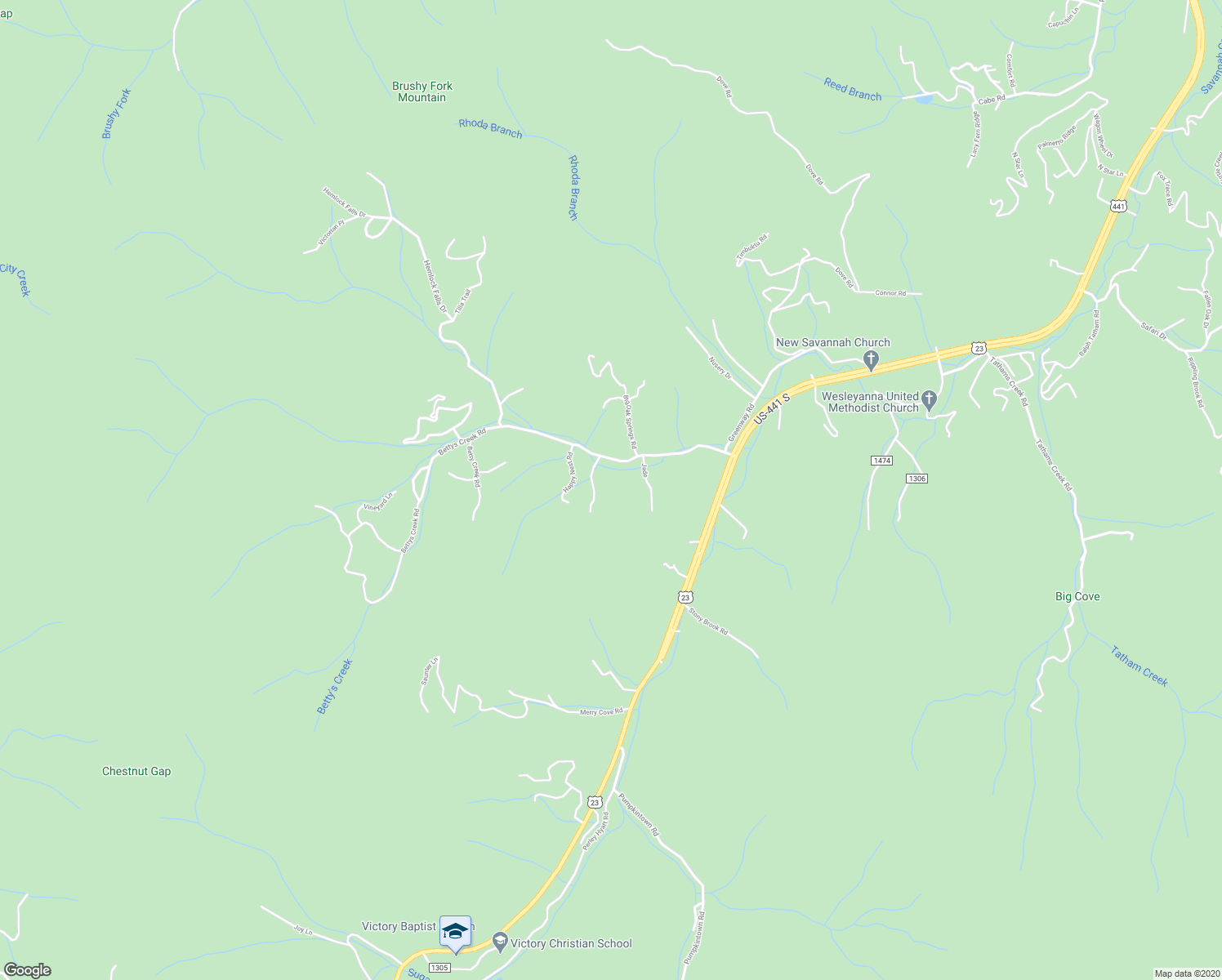 map of restaurants, bars, coffee shops, grocery stores, and more near 163 Jade in Sylva