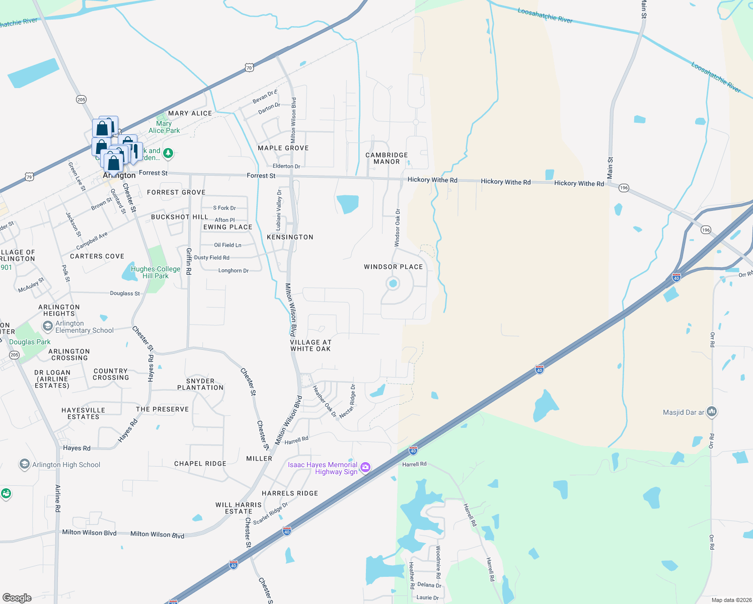 map of restaurants, bars, coffee shops, grocery stores, and more near 5907 Olivia Falls Drive in Arlington