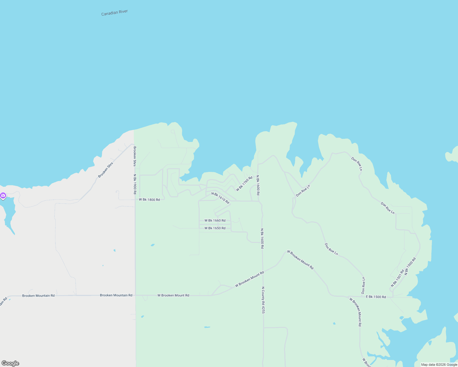 map of restaurants, bars, coffee shops, grocery stores, and more near West Bk 1760 Road in Stigler