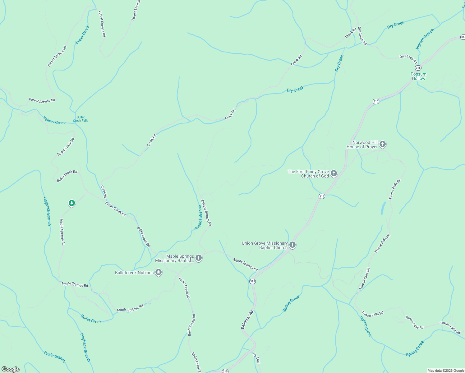 map of restaurants, bars, coffee shops, grocery stores, and more near 149 Mountain Road in Tellico Plains
