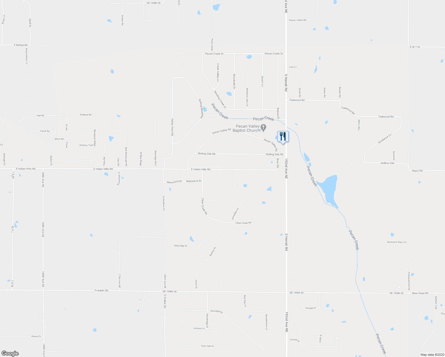 map of restaurants, bars, coffee shops, grocery stores, and more near 108 Bridger Trail in Cleveland County