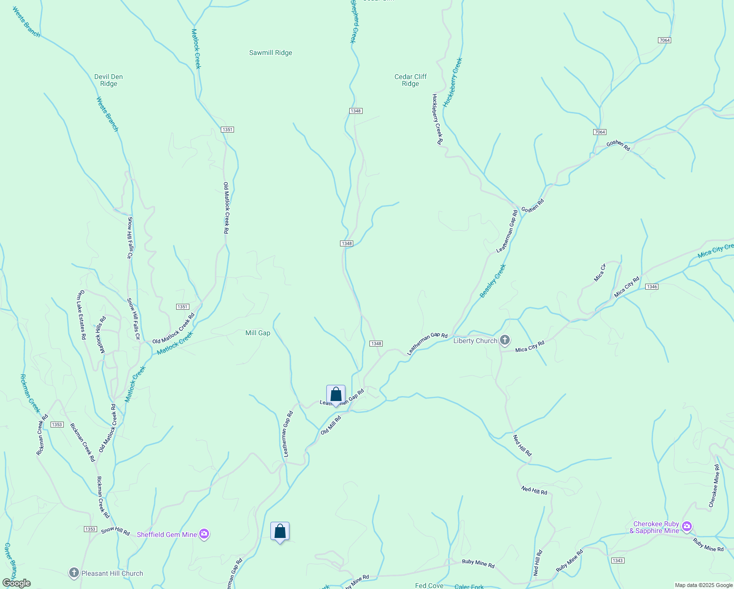 map of restaurants, bars, coffee shops, grocery stores, and more near 333 Shepherd Creek Road in Franklin