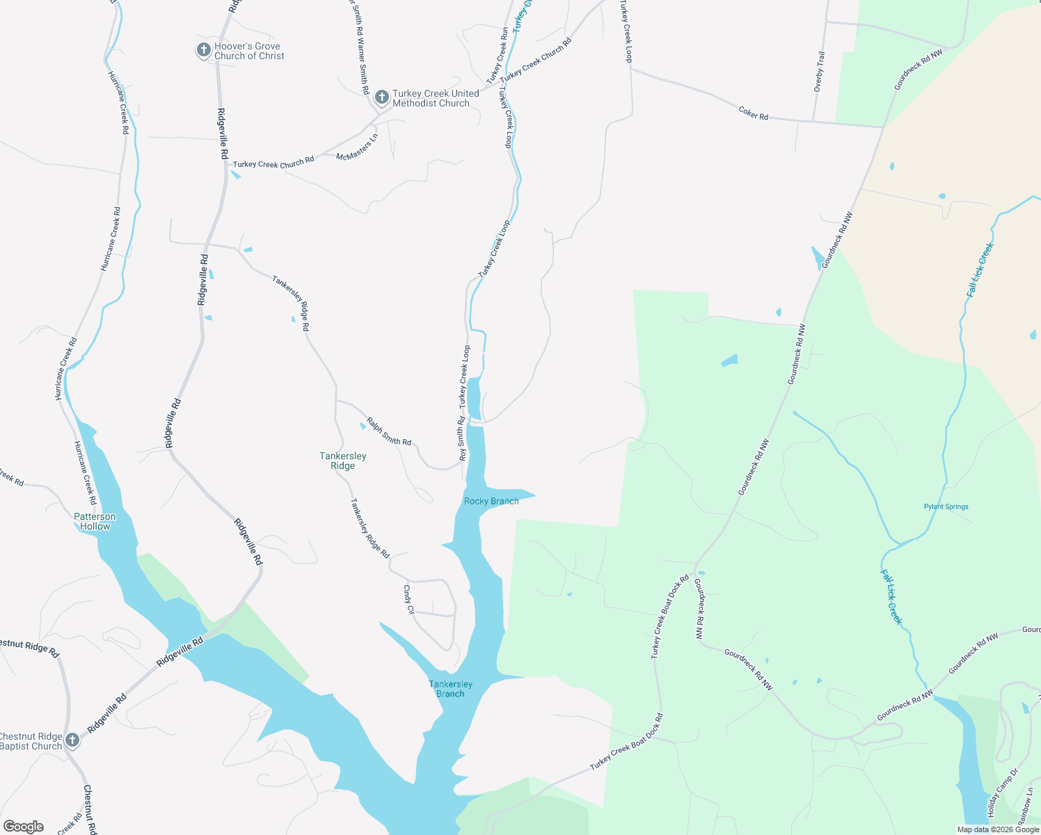 map of restaurants, bars, coffee shops, grocery stores, and more near 1488 Turkey Creek Loop in Tullahoma