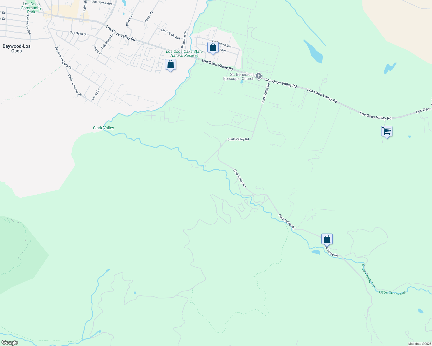 map of restaurants, bars, coffee shops, grocery stores, and more near 2715 Clark Valley Road in Baywood-Los Osos