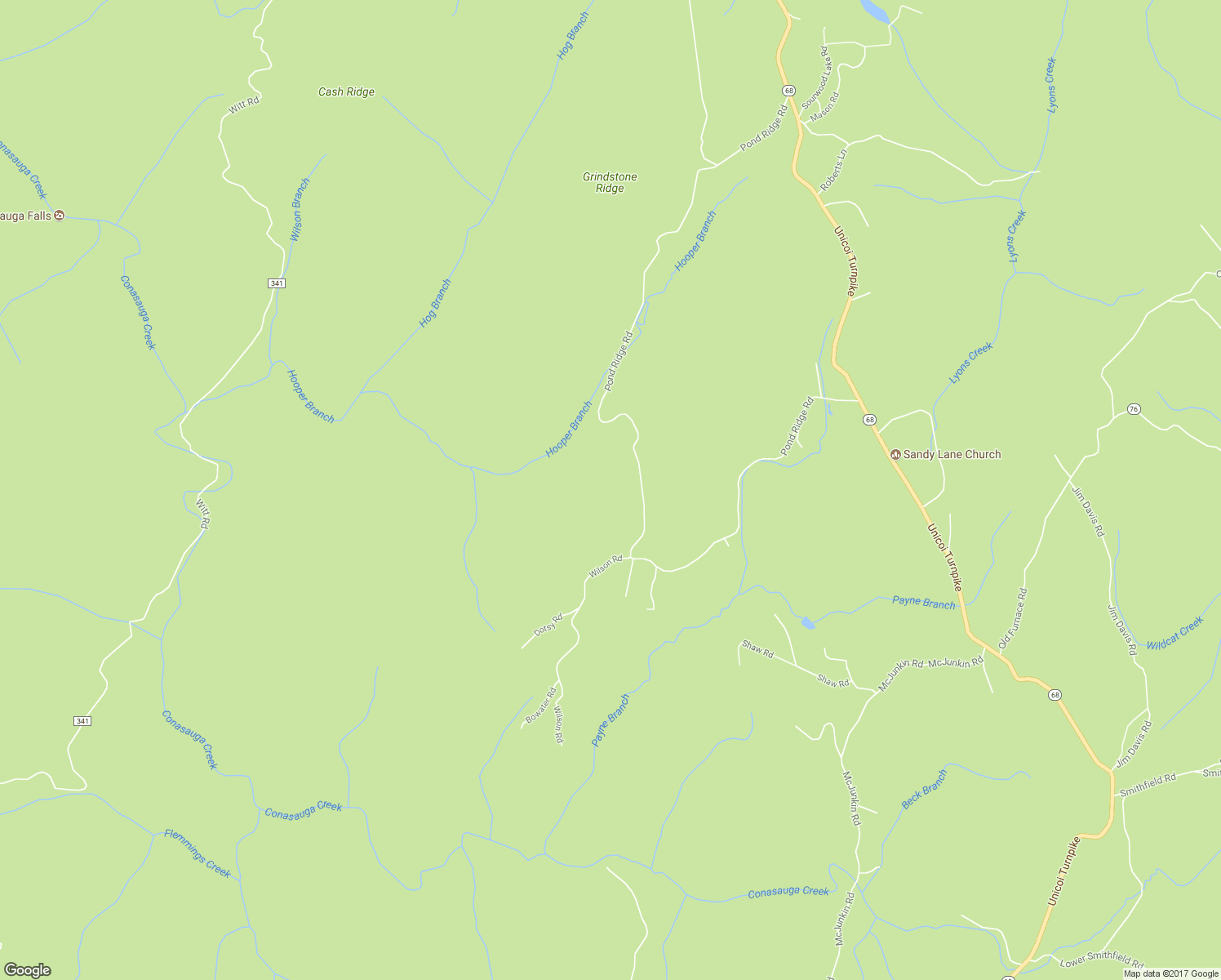 map of restaurants, bars, coffee shops, grocery stores, and more near 420 Pond Ridge Road in Tellico Plains