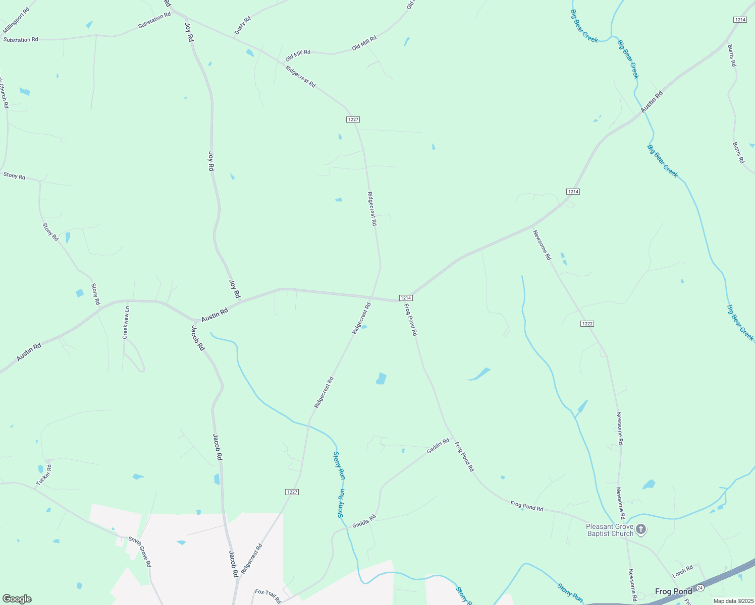 map of restaurants, bars, coffee shops, grocery stores, and more near 16836 Austin Rd in Oakboro