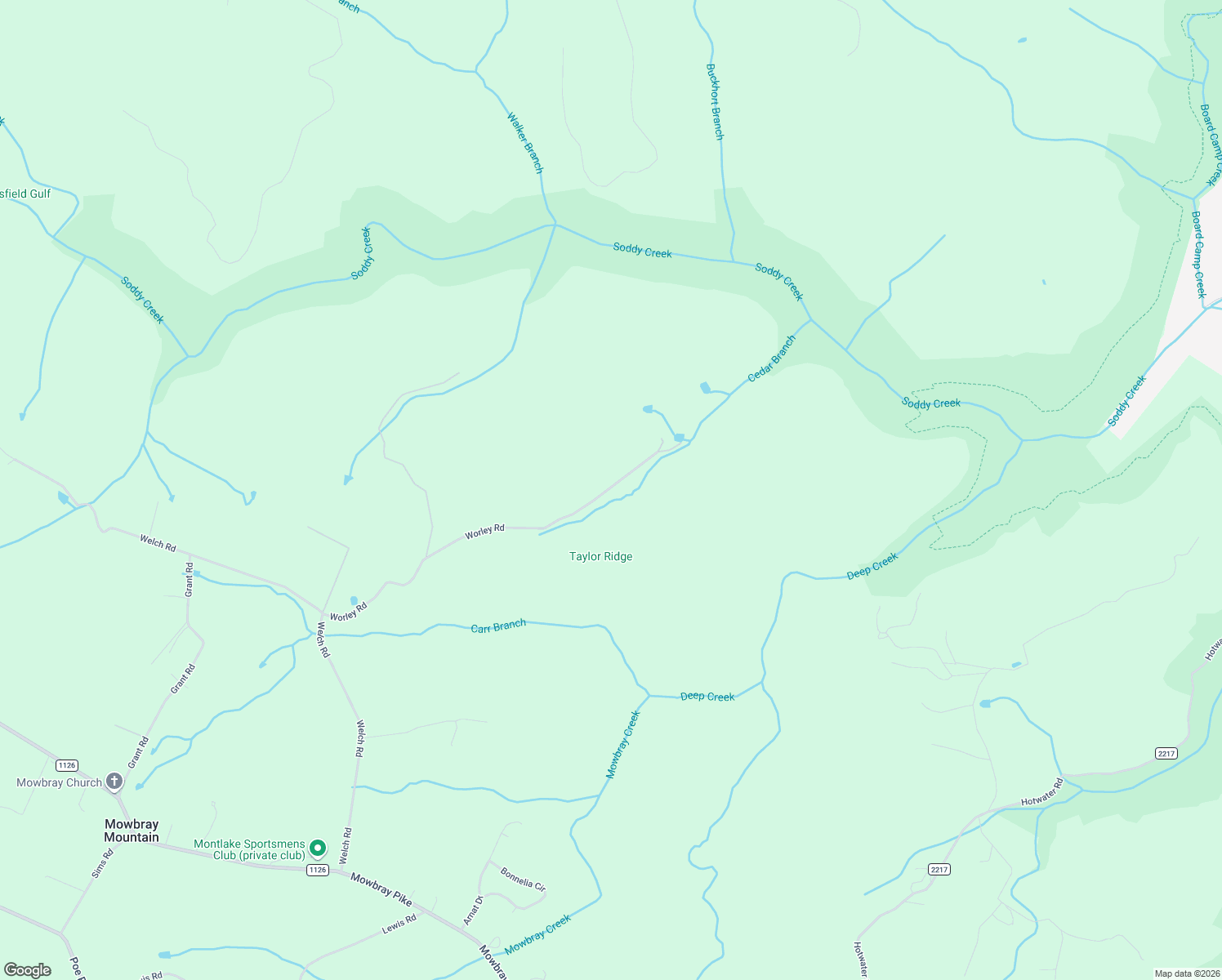 map of restaurants, bars, coffee shops, grocery stores, and more near 11016 Worley Road in Soddy-Daisy